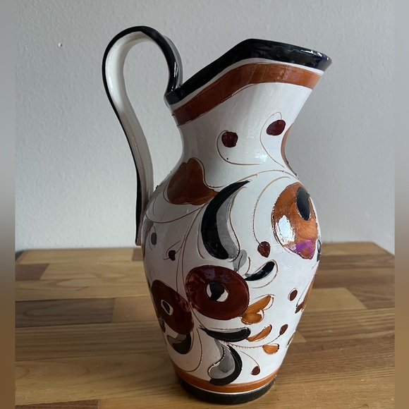 Vintage Italian Pottery Pitcher - Picture 1 of 9